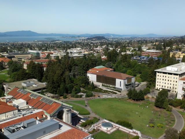 An aerial view of UC Berkeley.