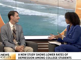 Eisenberg faces a CBS news anchor in-studio.