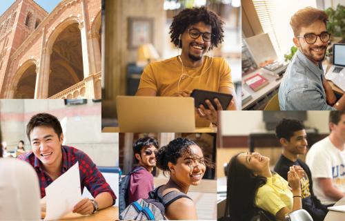 Collage of UCLA students