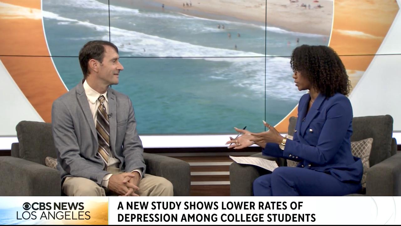 Eisenberg faces a CBS news anchor in-studio.