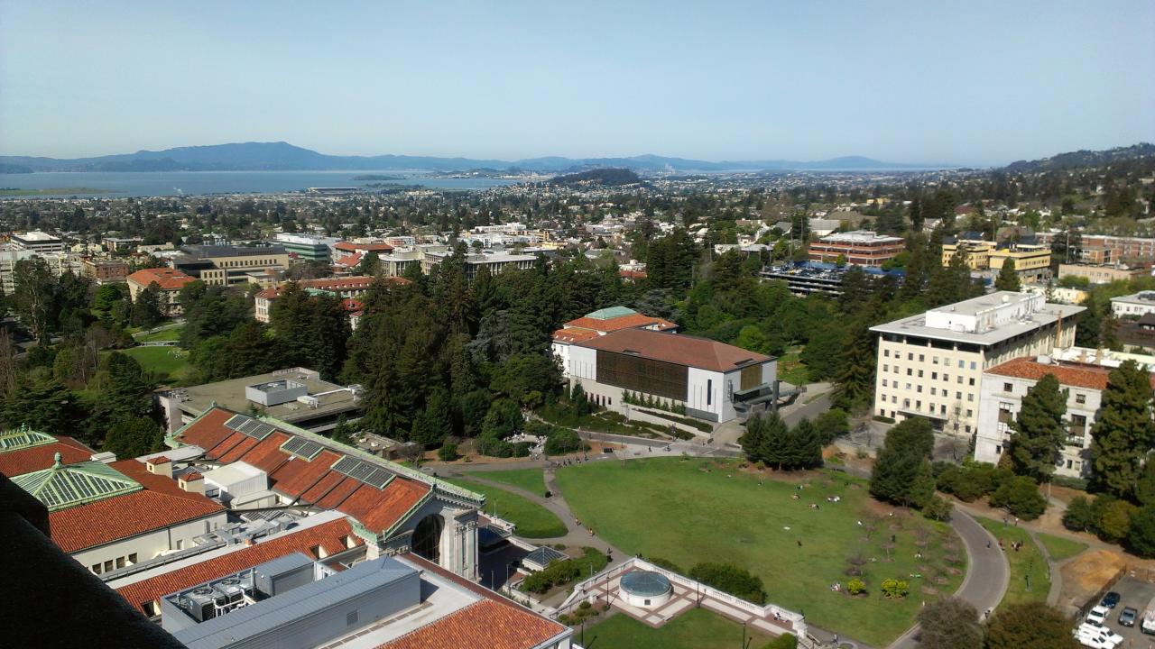 An aerial view of UC Berkeley.