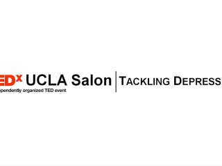 Graphic reads "TEDxUCLA Salon | Tackling Depression"